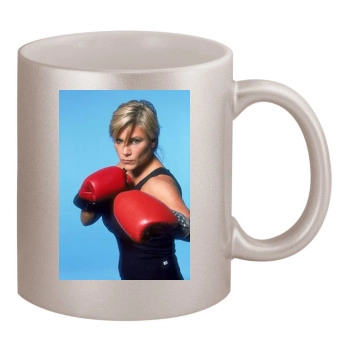 Samantha Fox 11oz Metallic Silver Mug