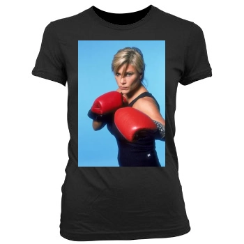 Samantha Fox Women's Junior Cut Crewneck T-Shirt