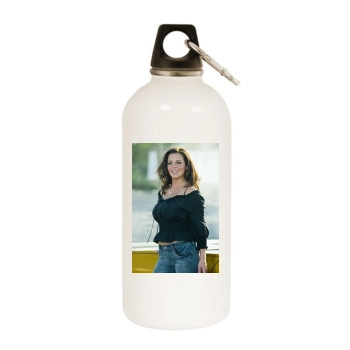 Sara Evans White Water Bottle With Carabiner