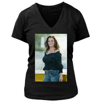 Sara Evans Women's Deep V-Neck TShirt