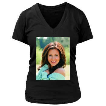 Sara Evans Women's Deep V-Neck TShirt