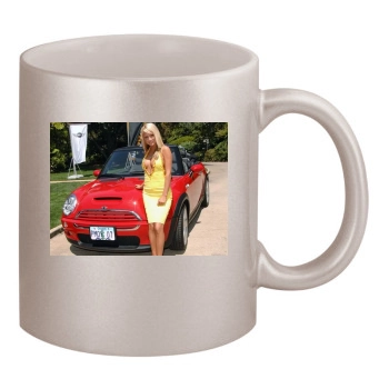 Sara Jean Underwood 11oz Metallic Silver Mug