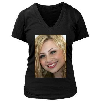 Sara Paxton Women's Deep V-Neck TShirt