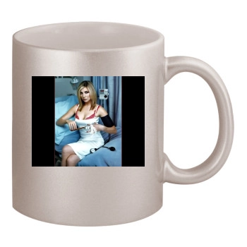 Sarah Chalke 11oz Metallic Silver Mug