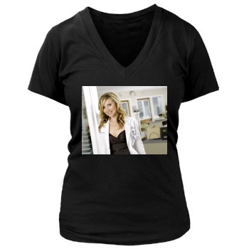 Sarah Chalke Women's Deep V-Neck TShirt