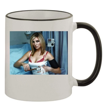 Sarah Chalke 11oz Colored Rim & Handle Mug