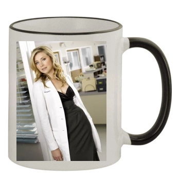 Sarah Chalke 11oz Colored Rim & Handle Mug