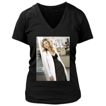 Sarah Chalke Women's Deep V-Neck TShirt