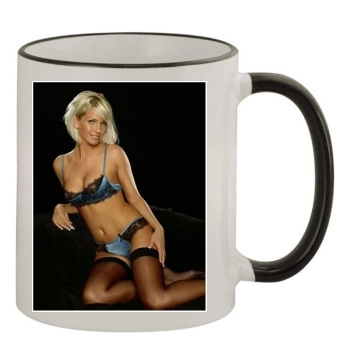 Sarah Harding 11oz Colored Rim & Handle Mug