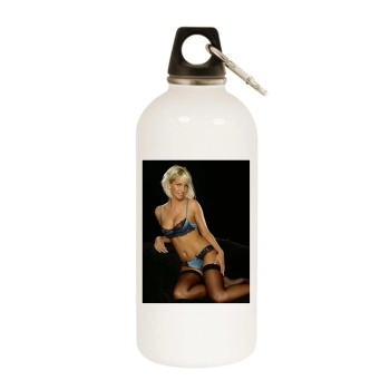 Sarah Harding White Water Bottle With Carabiner