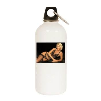 Sarah Harding White Water Bottle With Carabiner