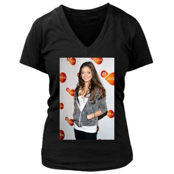 Sarah Hyland Women's Deep V-Neck TShirt