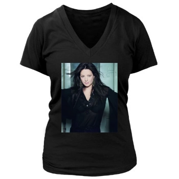 Sarah McLachlan Women's Deep V-Neck TShirt