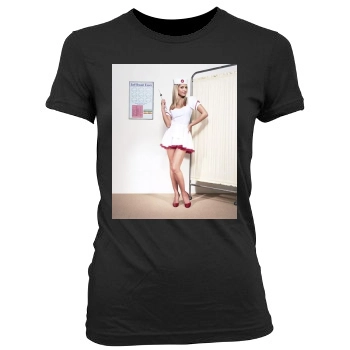 Sarah Michelle Gellar Women's Junior Cut Crewneck T-Shirt