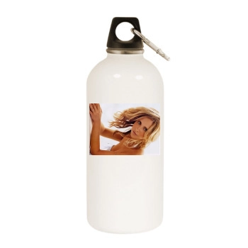 Sarah Michelle Gellar White Water Bottle With Carabiner