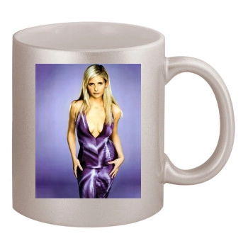 Sarah Michelle Gellar 11oz Metallic Silver Mug