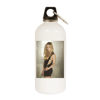 Sarah Michelle Gellar White Water Bottle With Carabiner