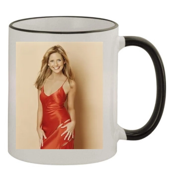 Sarah Michelle Gellar 11oz Colored Rim & Handle Mug