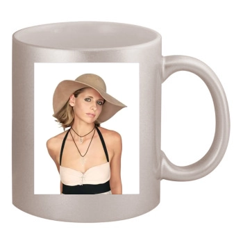 Sarah Michelle Gellar 11oz Metallic Silver Mug