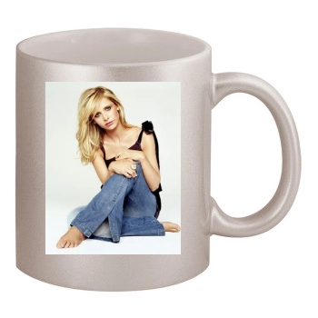 Sarah Michelle Gellar 11oz Metallic Silver Mug