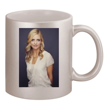 Sarah Michelle Gellar 11oz Metallic Silver Mug