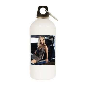 Sarah Michelle Gellar White Water Bottle With Carabiner