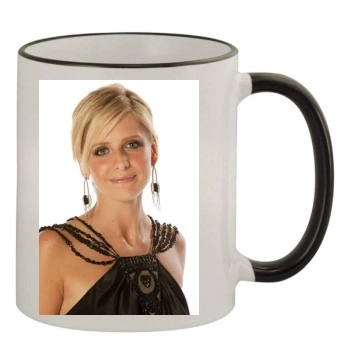 Sarah Michelle Gellar 11oz Colored Rim & Handle Mug