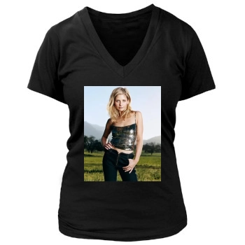 Sarah Michelle Gellar Women's Deep V-Neck TShirt