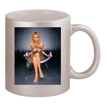 Sarah Michelle Gellar 11oz Metallic Silver Mug