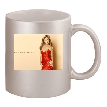 Sarah Michelle Gellar 11oz Metallic Silver Mug