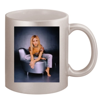 Sarah Michelle Gellar 11oz Metallic Silver Mug