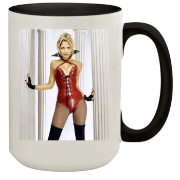 Sarah Michelle Gellar 15oz Colored Inner & Handle Mug