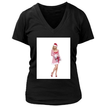 Sarah Michelle Gellar Women's Deep V-Neck TShirt