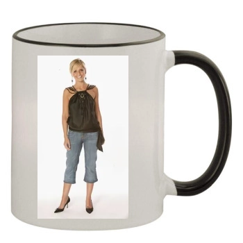 Sarah Michelle Gellar 11oz Colored Rim & Handle Mug