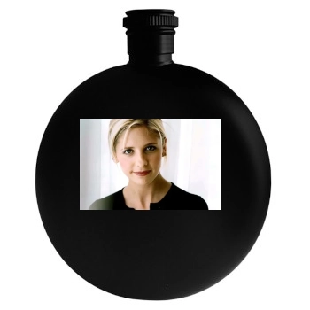 Sarah Michelle Gellar Round Flask