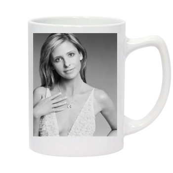 Sarah Michelle Gellar 14oz White Statesman Mug