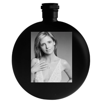 Sarah Michelle Gellar Round Flask