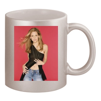 Sarah Michelle Gellar 11oz Metallic Silver Mug