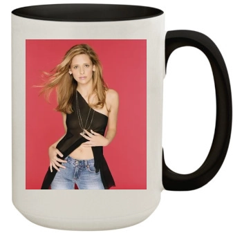 Sarah Michelle Gellar 15oz Colored Inner & Handle Mug