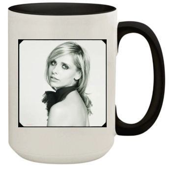 Sarah Michelle Gellar 15oz Colored Inner & Handle Mug