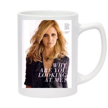 Sarah Michelle Gellar 14oz White Statesman Mug