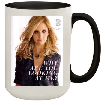 Sarah Michelle Gellar 15oz Colored Inner & Handle Mug