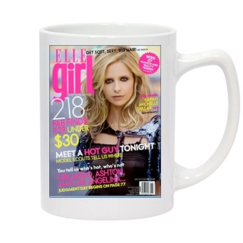 Sarah Michelle Gellar 14oz White Statesman Mug