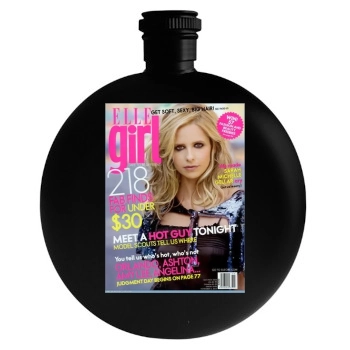 Sarah Michelle Gellar Round Flask