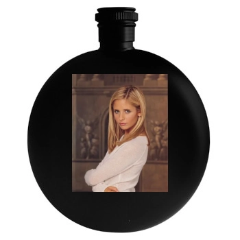 Sarah Michelle Gellar Round Flask