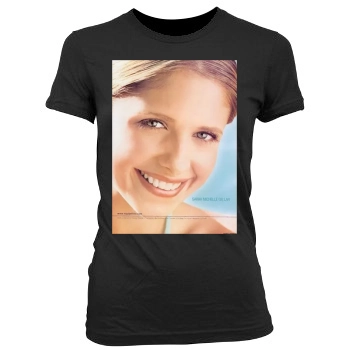 Sarah Michelle Gellar Women's Junior Cut Crewneck T-Shirt