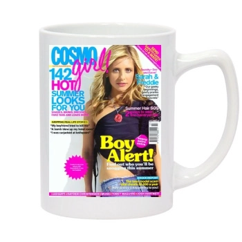 Sarah Michelle Gellar 14oz White Statesman Mug