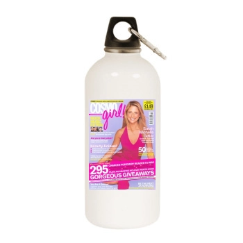 Sarah Michelle Gellar White Water Bottle With Carabiner