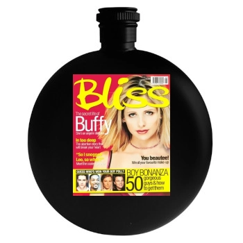 Sarah Michelle Gellar Round Flask