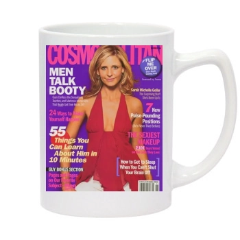 Sarah Michelle Gellar 14oz White Statesman Mug